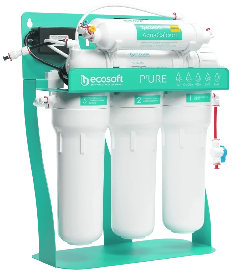Фильтр обратного осмоса Ecosoft P'Ure AquaCalcium Mint с помпой на станине (MO675PSMACECO) Фото - 1