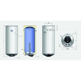 Водонагрівач електричний Eldom Eureka 80  2x1.0 kW  WVF08046FD HVS Фото - 8