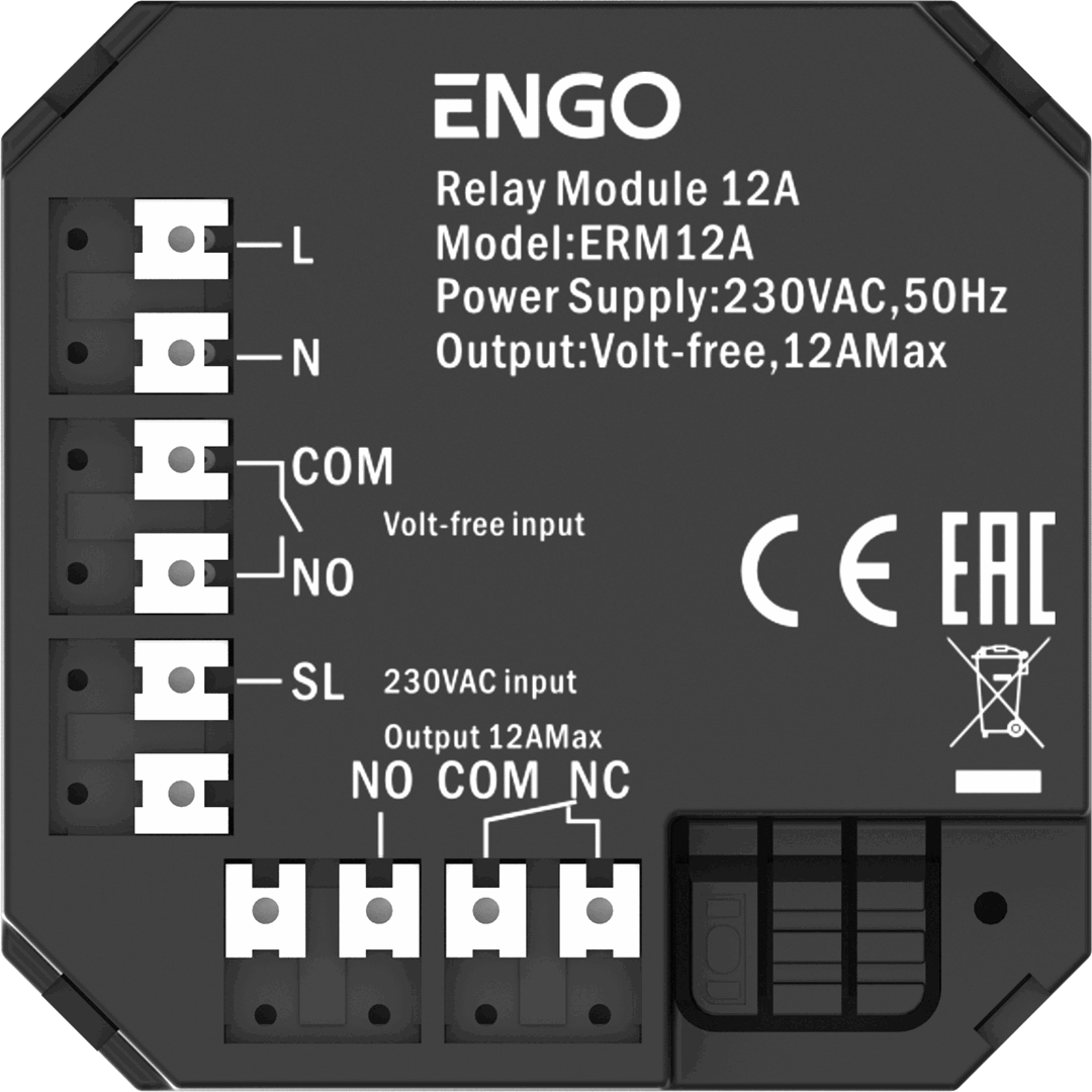 Проводной релейный модуль Engo 12 A (ERM-12A)