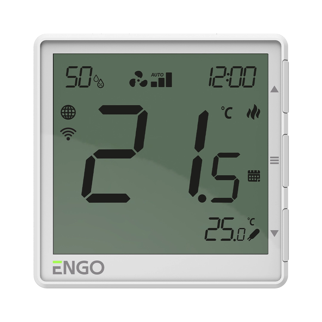 Термостат фанкойла ENGO, WIFI, 230V, белый (EFAN-230W)