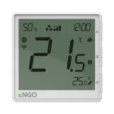 Термостат фанкойлу ENGO, WIFI, 230V, білий (EFAN-230W)