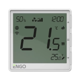 Термостат фанкойлу ENGO, WIFI, 24V, білий (EFAN-24W)