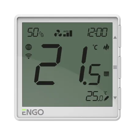 Термостат фанкойла ENGO, WIFI, 24V, белый (EFAN-24W)