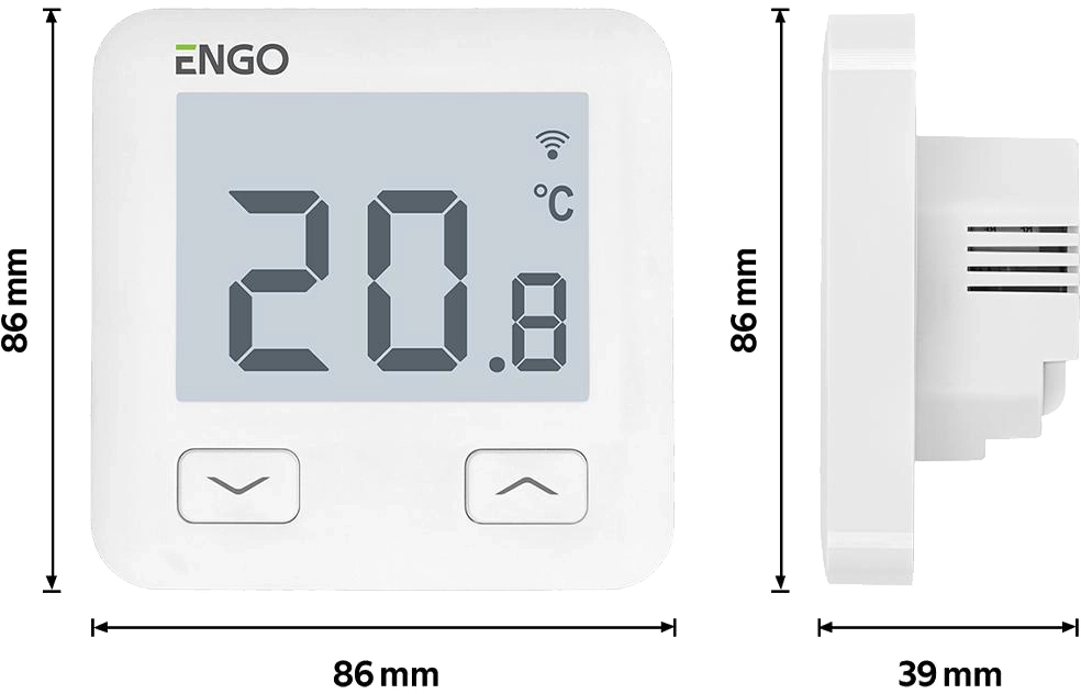 Інтернет термостат ENGO Controls E10-W з Wi-Fi, 230В Фото - 2