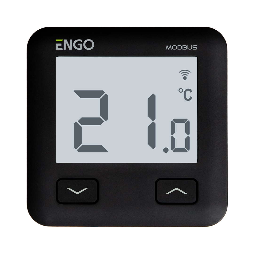 Интернет термостат ENGO MODBUS, Wi-Fi, черный (E10-MBUSB)