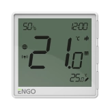 Интернет-термостат скрытого монтажа ENGO ZigBee 3.0, жил. 230В, белый (EONE-230W)