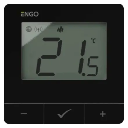 Интернет терморегулятор ENGO ZigBee/868 МГц, 24 В, черный (E25-24В)