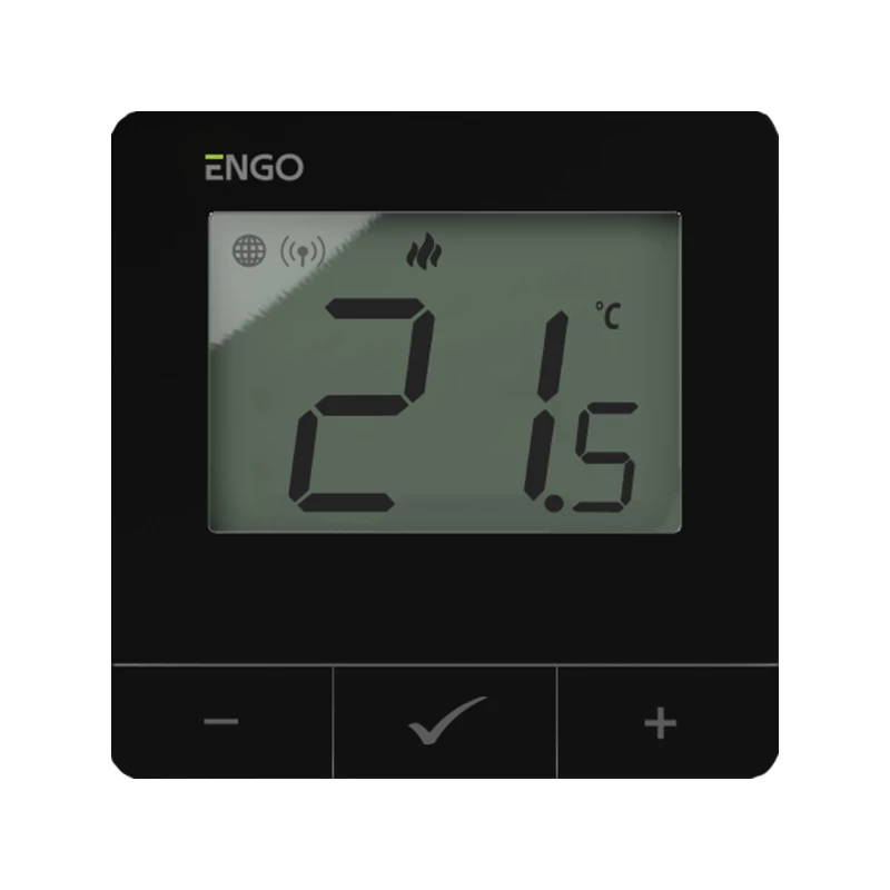 Інтернет терморегулятор ENGO ZigBee/868 МГц, 230 В, чорний (E25-230B)