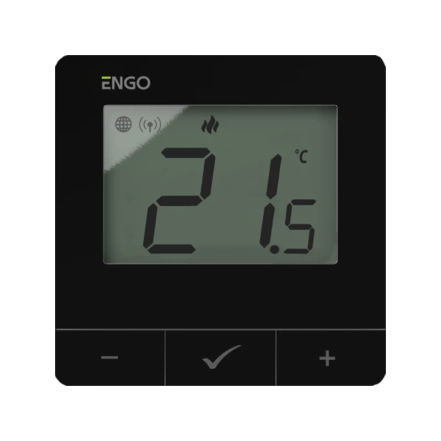 Интернет терморегулятор ENGO ZigBee/868 МГц, 230 В, черный (E25-230B)
