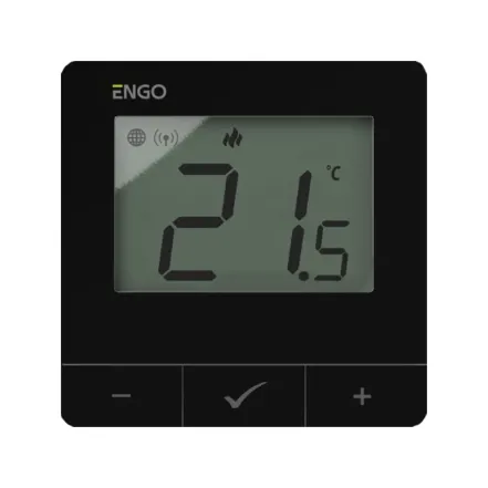 Интернет терморегулятор ENGO ZigBee/868 МГц, 230 В, черный (E25-230B)