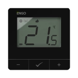 Інтернет терморегулятор ENGO ZigBee/868 МГц, жив. батарейки 2хАА, чорний (E25-BATB)