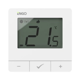 Интернет терморегулятор ENGO ZigBee/868 МГц, жив. батарейки 2хАА, белый (E25-BATW)