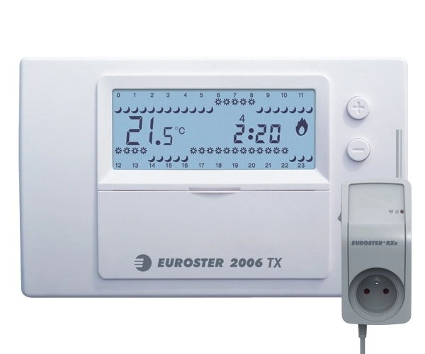 Беспроводной недельный температурный программатор EUROSTER с розеткой (2006TXRXG)