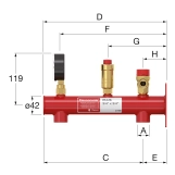 Консоль для настенного монтажа баков Flamco Flexconsole Plus 2-25 л (27996) Фото - 1