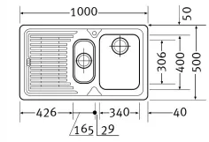 Мойка для кухни Franke Logica Line, нержавеющая сталь, LLL 651 крыло справа, сталь (101.0381.837) Фото - 1