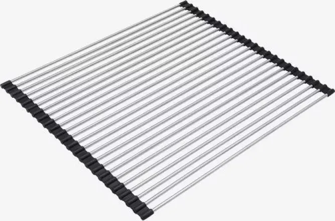 Коврик для кухонной мойки Rollmat, 468х420мм, нержавеющая сталь