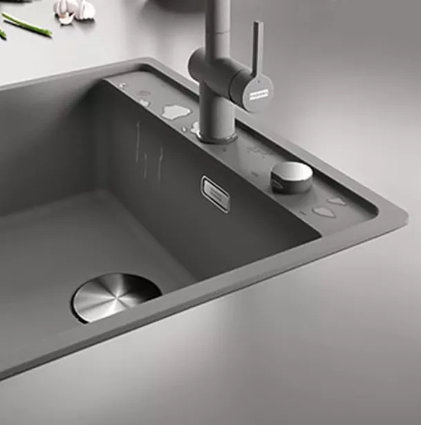 Мойка кухонная Franke Maris MRG 610-52 TL врезной монтаж, черный матовый (114.0668.819) Фото - 4