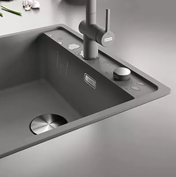 Мийка кухонна Franke Maris MRG 610-52 TL врізний монтаж, чорний матовий (114.0668.819) Фото - 4