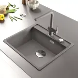 Мийка кухонна Franke Maris MRG 610-52 TL врізний монтаж, чорний матовий (114.0668.819) Фото - 3