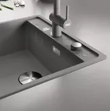 Мийка кухонна Franke Maris MRG 610-52 TL врізний монтаж, чорний матовий (114.0668.819) Фото - 4