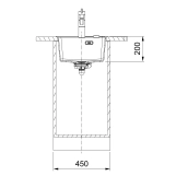Мийка кухонна Franke Maris MRG 610-37 TL врізний монтаж, онікс (114.0668.861) Фото - 2
