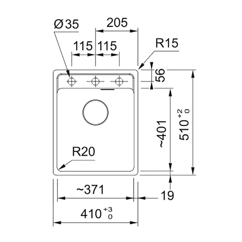 Мойка кухонная Franke Maris MRG 610-37 TL, черный матовый (114.0699.230) Фото - 1