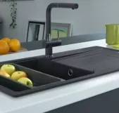 Мийка кухонна Franke Urban UBG 611-62 black Edition, чорний матовий (114.0699.235) Фото - 6