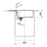 Мийка кухонна Franke Urban UBG 611-78 XL , онікс (114.0701.799) Фото - 2