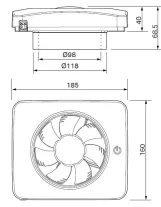Вытяжной вентилятор Fresh Intellivent ICE Фото - 5