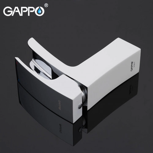 Смеситель для умывальника GAPPO G1007-30, белый/хром Фото - 2