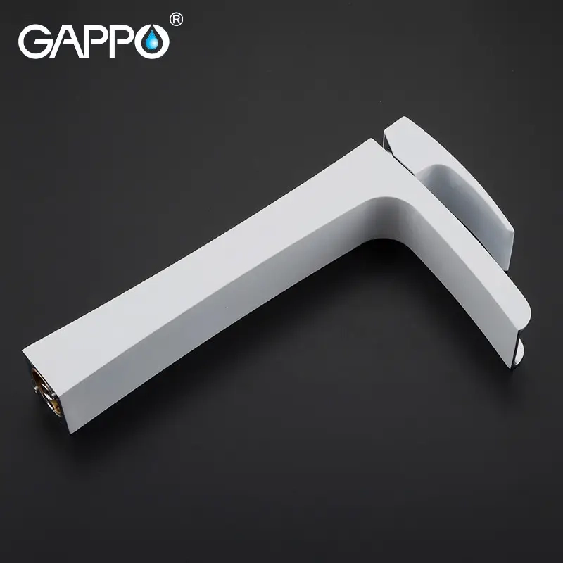 Смеситель для умывальника GAPPO G1007-31, белый/хром Фото - 2