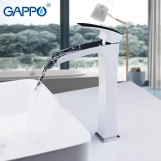 Смеситель для умывальника GAPPO G1007-31, белый/хром Фото - 1