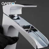 Смеситель для умывальника GAPPO G1007-31, белый/хром Фото - 4