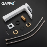 Смеситель для умывальника GAPPO G1007-31, белый/хром Фото - 5