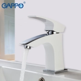 Змішувач для умивальника GAPPO G1007-7, білий/хром Фото - 2