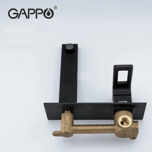 Смеситель для умывальника GAPPO G1017-16, черный Фото - 2