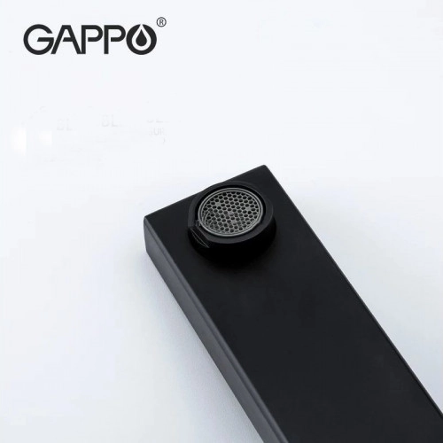 Смеситель для умывальника GAPPO G1017-16, черный Фото - 3