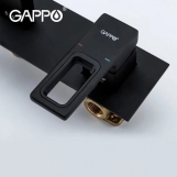 Смеситель для умывальника GAPPO G1017-16, черный Фото - 4
