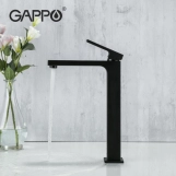 Смеситель для умывальника GAPPO G1017-62, черный Фото - 1