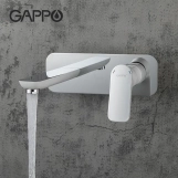 Змішувач для умивальника GAPPO G1048-22, білий/хром Фото - 1