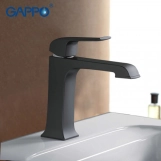Змішувач для умивальника GAPPO G1050, чорний Фото - 2