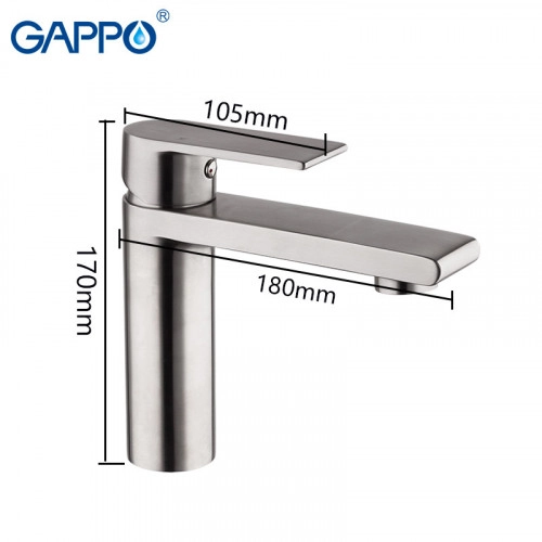 Змішувач для умивальника GAPPO G1099-20 Фото - 1