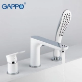Смеситель для ванны на борт GAPPO G1148, белый/хром Фото - 2