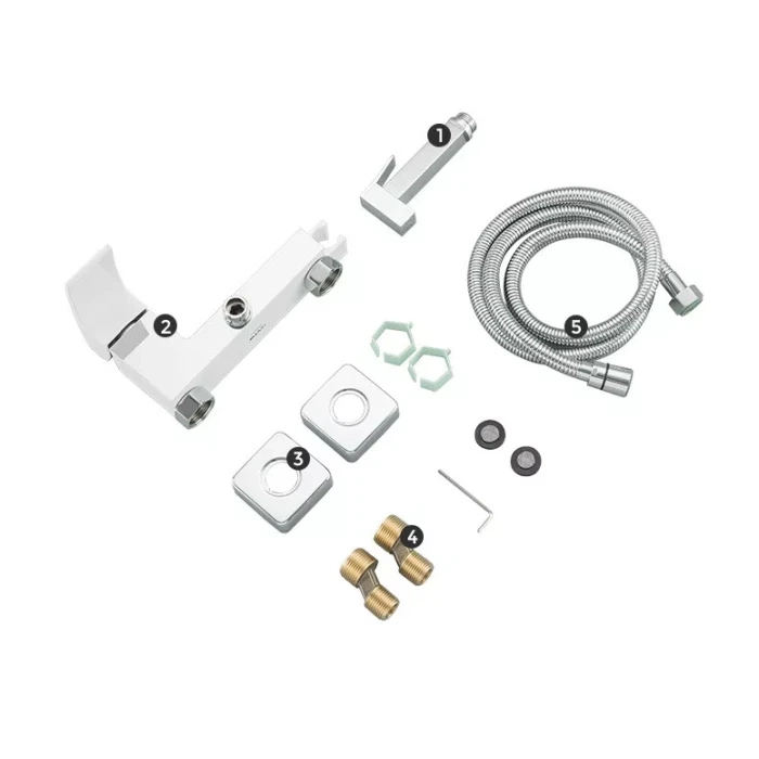 Гигиенический душ GAPPO G2007-8, белый/хром, белый/хром Фото - 3