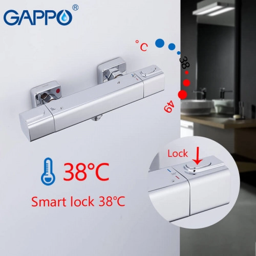Смеситель для душа GAPPO G2091 термостат, хром Фото - 4