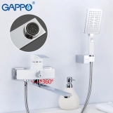 Смеситель для ванны GAPPO G2207-7, белый/хром Фото - 1