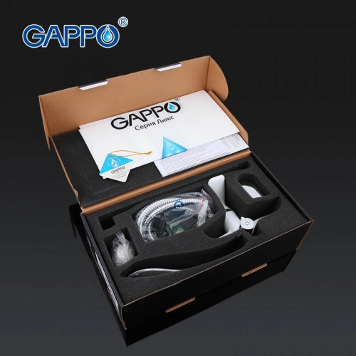 Змішувач для ванни GAPPO G2248, білий/хром Фото - 5