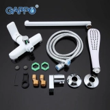 Змішувач для ванни GAPPO G2248, білий/хром Фото - 4