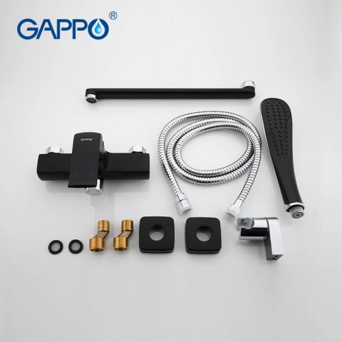 Смеситель для ванны GAPPO G2250, черный Фото - 3