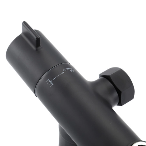 Душевая система GAPPO G2406-6 с верхним душем и изливом, черная Фото - 6